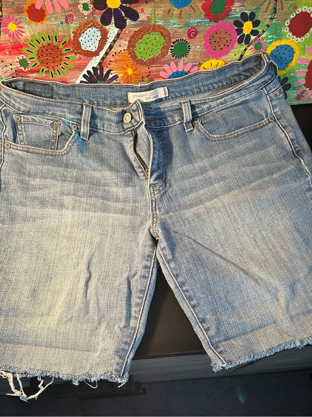 Levi's Light Blue Denim Jean Shorts